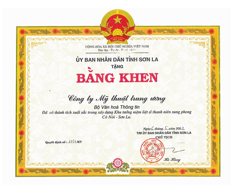 Bằng khen 4