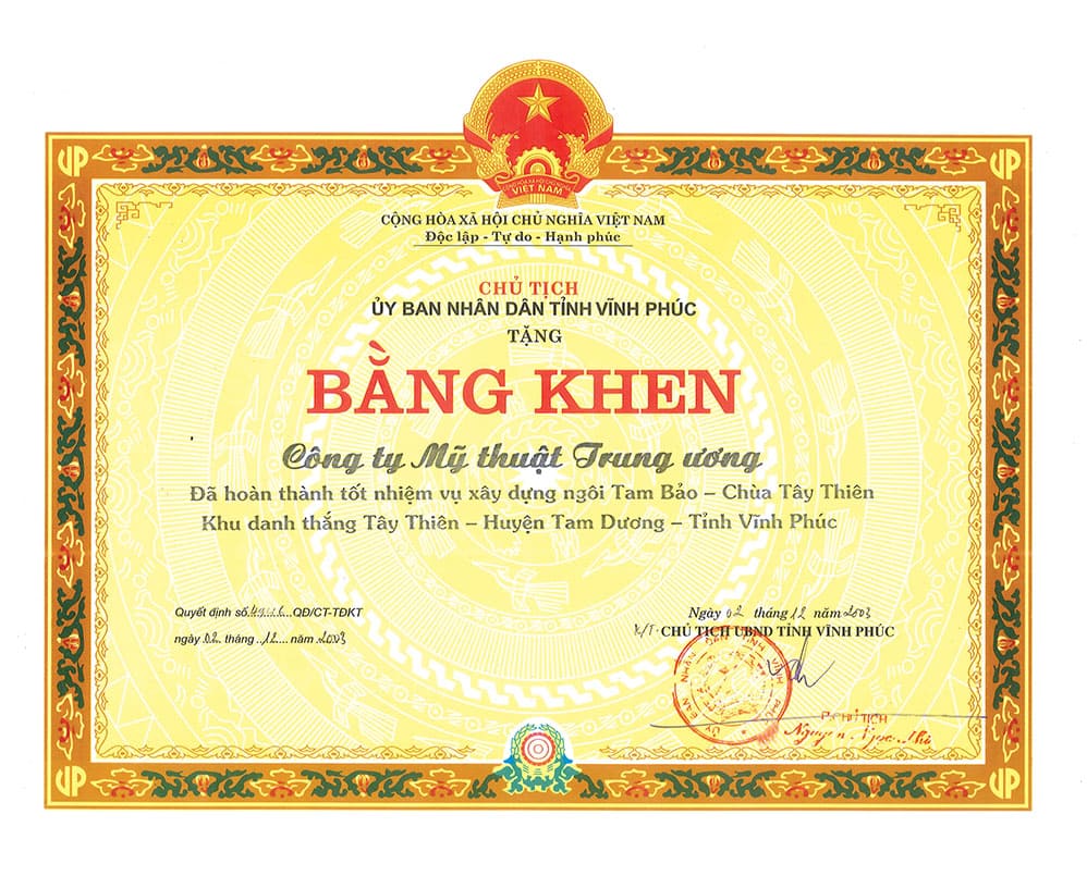 Bằng khen 5