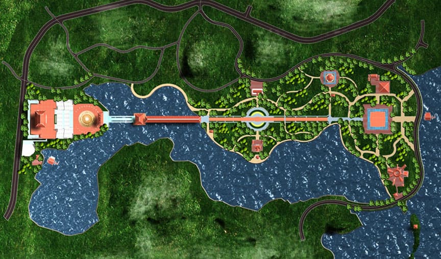 Khu Nghi lễ thờ tổ - Làng VHDL các dân tộc Việt Nam, Tp.Hà Nội